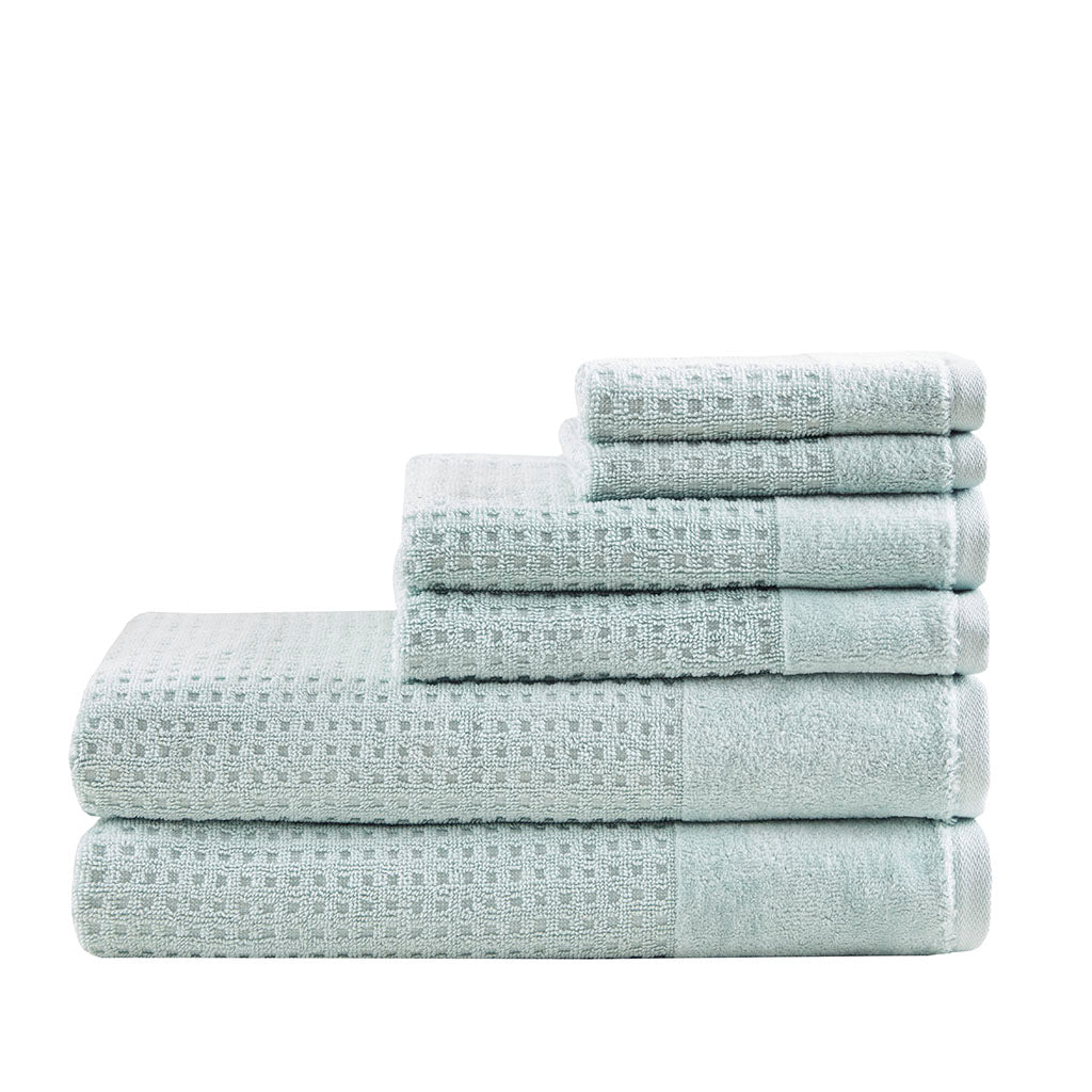 Bath Linen, Spa Waffle Cotton Waffle Jacquard, Lightweight Design, Machine-Washable Care for Home Bathrooms and Everyday Care image 14
