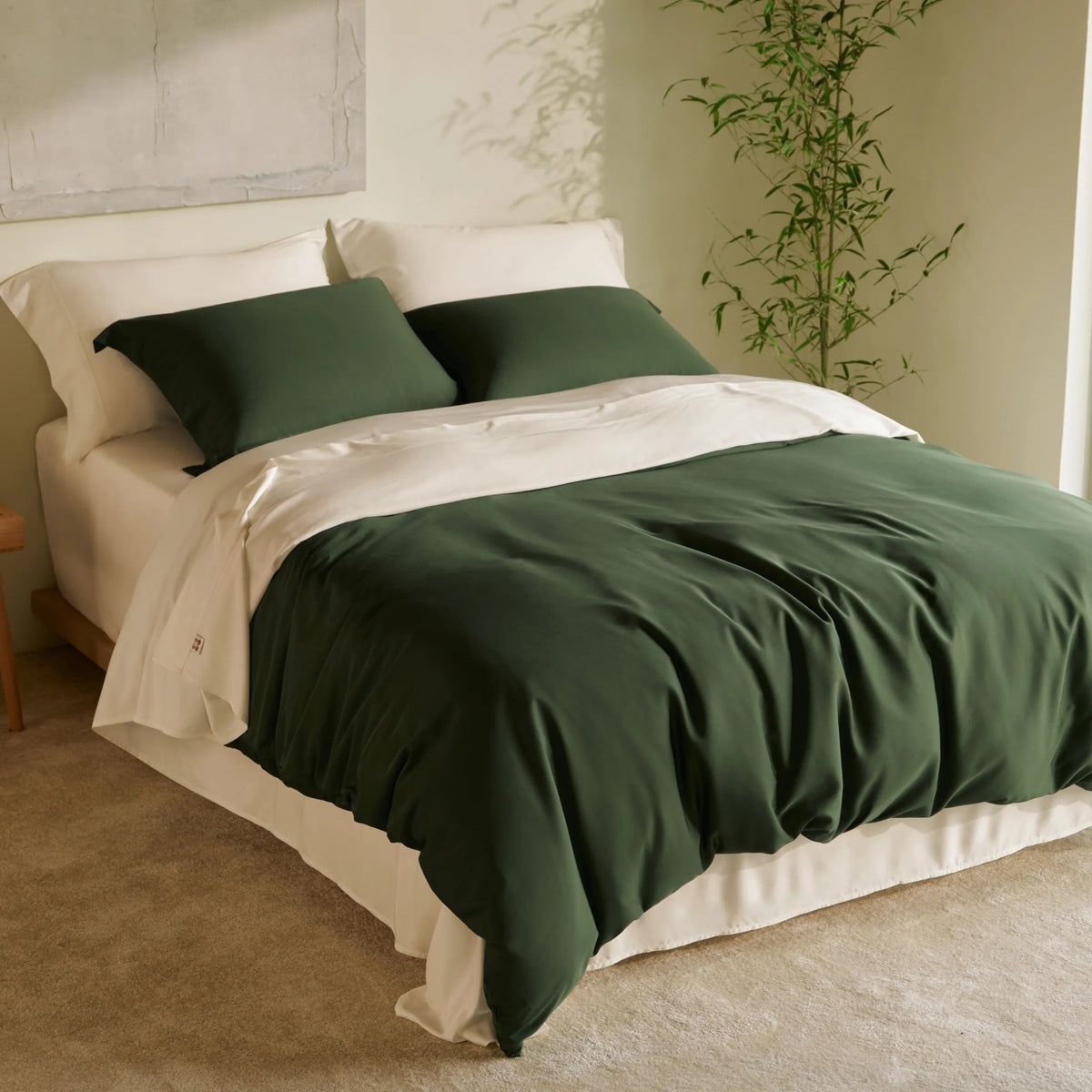 Bed Sheet Set, BareNights Viscose Derived from Bamboo, Breathable Construction for Everyday Bedroom Comfort and Guest Rooms image 14
