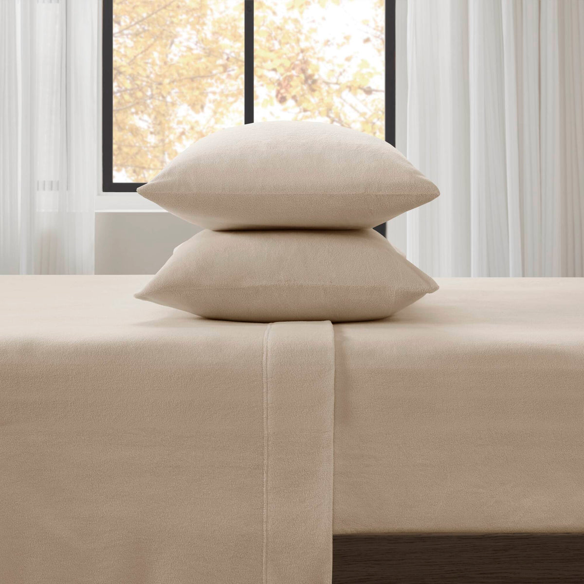 Bed Sheet Set, Micro Fleece, Machine-Washable Care for Everyday Bedroom Comfort and Guest Rooms, 6 Sizes and 15 Colors image 14