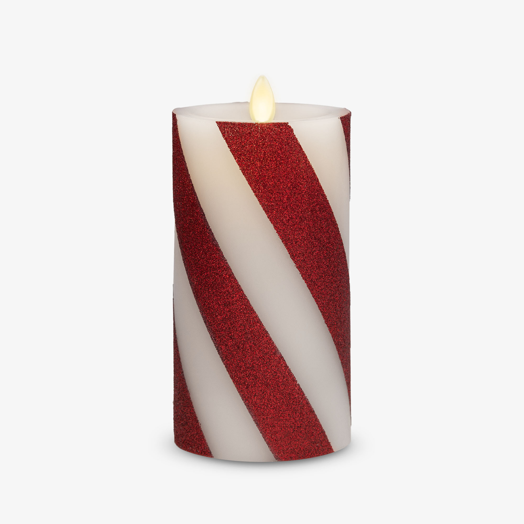 Home Fragrance, Red Candy Cane Wide Glitter Stripe White for Entryways, Bedrooms and Everyday Home Ambience, 3 Size Options image 14