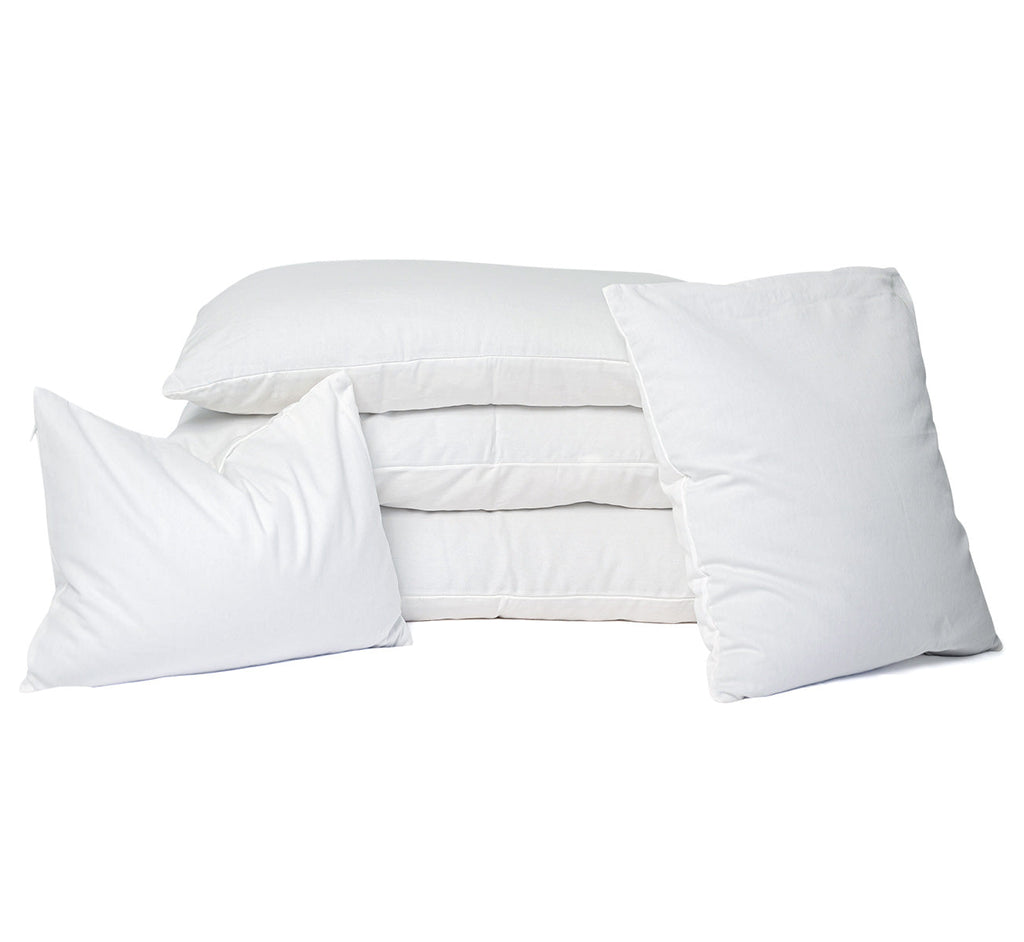 Bed Pillow, Hybrid : Natural Wool & Buckwheat, Organic Cotton Shell, Breathable Construction for Sleeping, Reading and Bedroom Comfort image 14