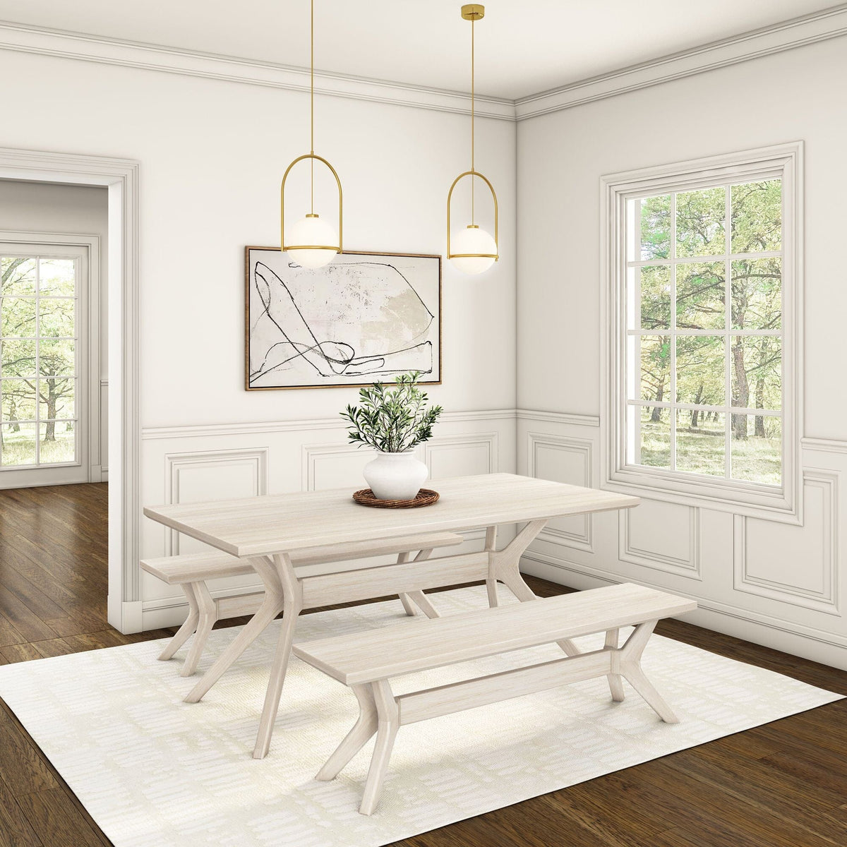 Dining Bench, Verso 60" for Dining Tables, Family Meals and Kitchen Seating, 2 Sizes and 5 Colors image 14