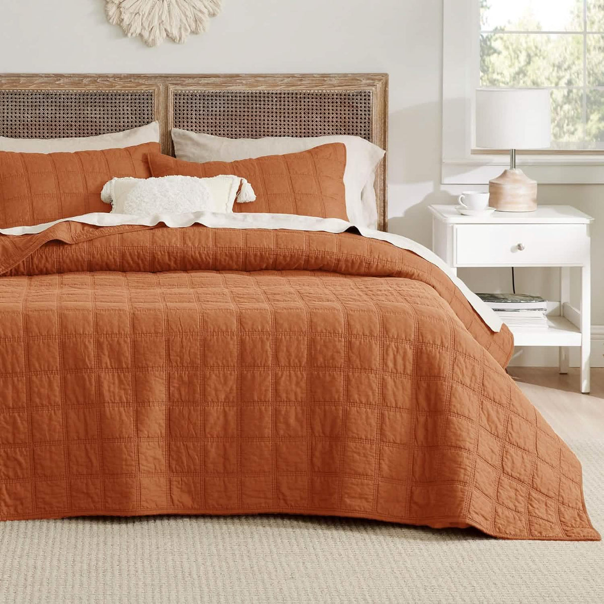 Cozy Throw Blanket, Voile Cotton Quilt Set, Lightweight Design, Breathable Construction for Sofas, Beds and Relaxing at Home image 14
