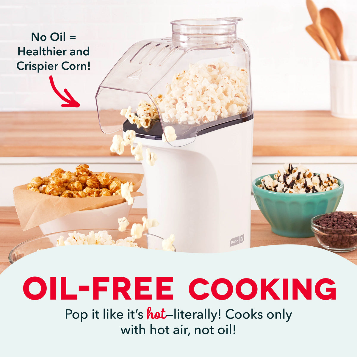 Stovetop Popcorn Popper, Fresh Pop Maker, Non-Slip Design for Stovetop Popping, Family Treats and Home Kitchens, 6 Color Options image 14