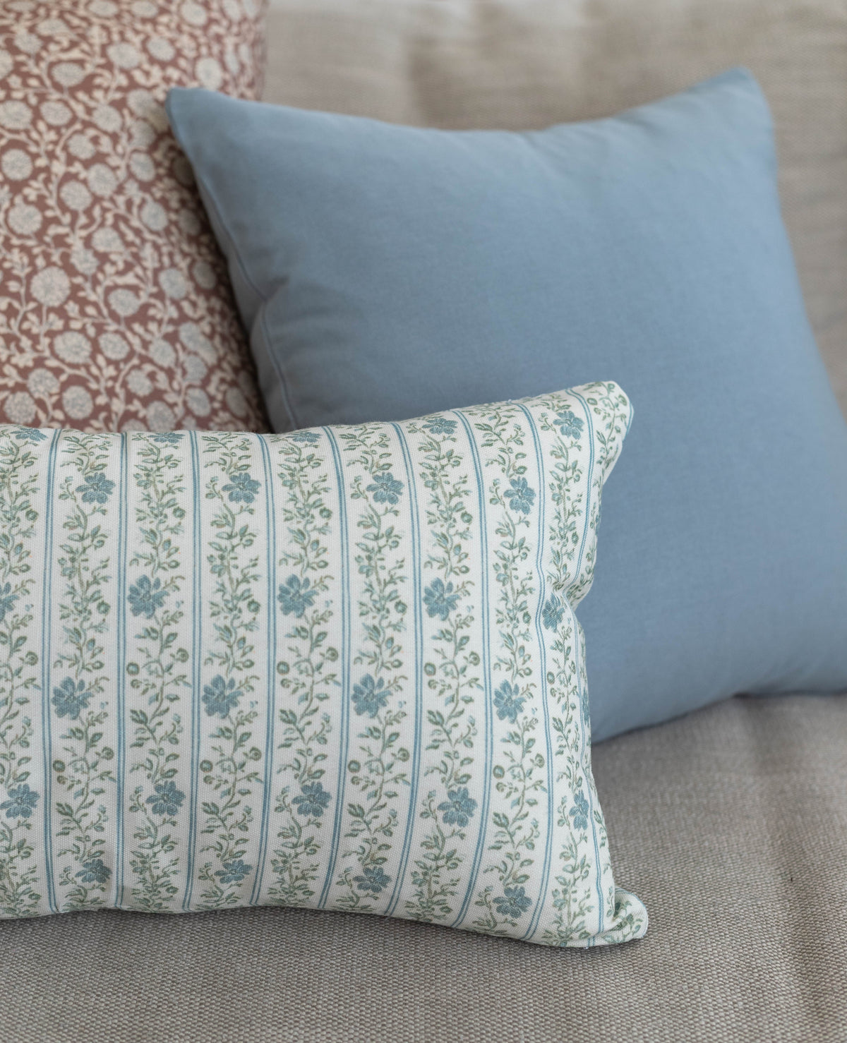 Decorative Pillow Cover Set, Rue 18" 22" 12x20", Machine-Washable Care for Bedroom Styling and Living Room Decor, 3 Size Options image 14