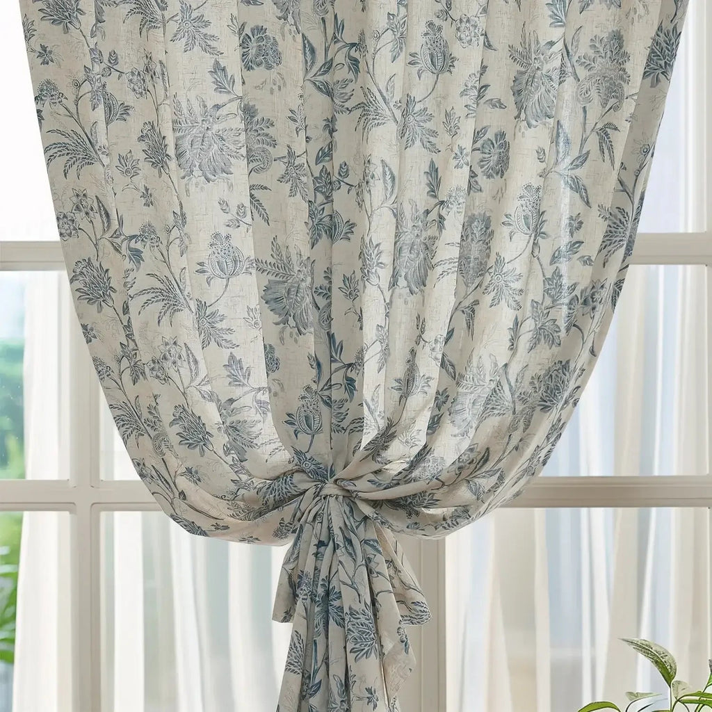 Window Curtain, Vintage Botanical Vine & Multi Floral Curtains for Windows, Room Styling and Everyday Privacy, 5 Sizes and 4 Colors image 14