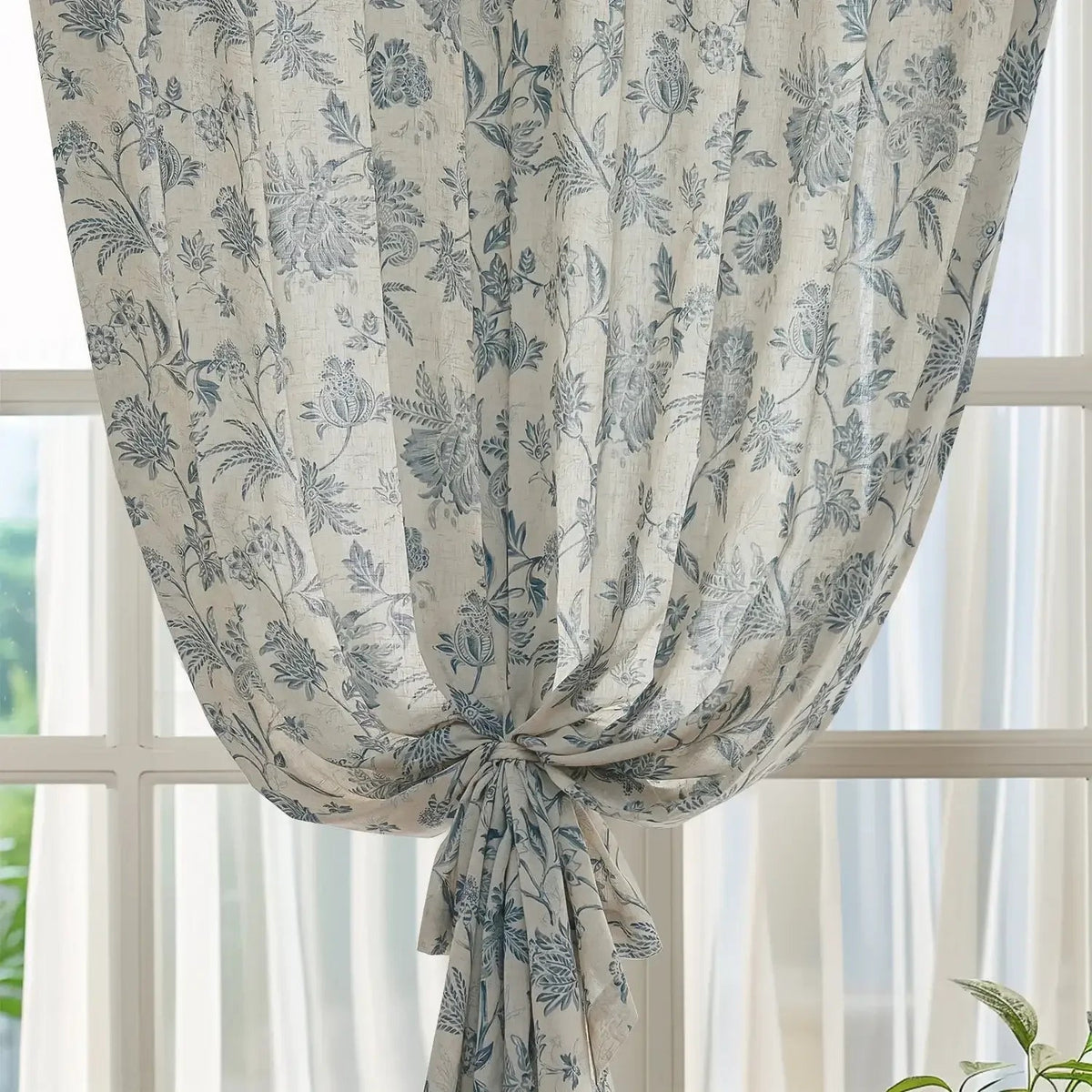 Window Curtain, Vintage Botanical Vine & Multi Floral Curtains for Windows, Room Styling and Everyday Privacy, 5 Sizes and 4 Colors image 14