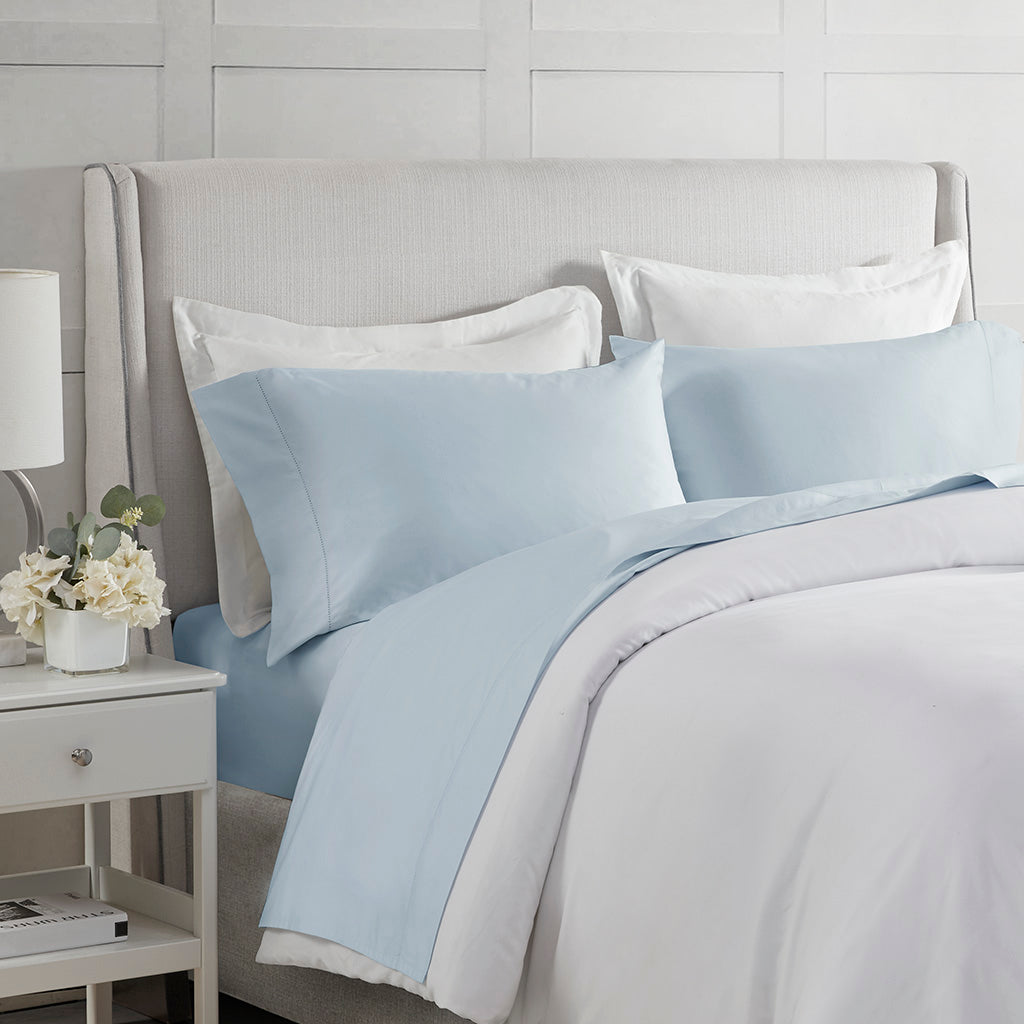 Bed Sheet Set, 500 Thread Count Egyptian Cotton Deep Pocket, Machine-Washable Care for Everyday Bedroom Comfort and Guest Rooms image 14