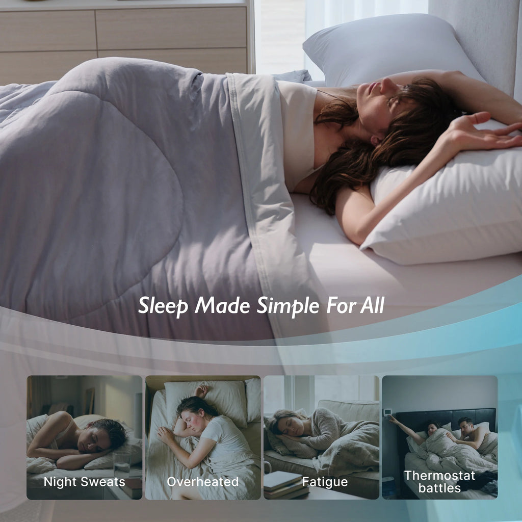 Bed Comforter, Cooling 2.0, Lightweight Design for Everyday Bedding and Comfortable Sleep, 3 Sizes and 3 Colors image 14