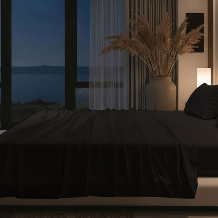Bed Sheet Set, Nightfall, Cooling Comfort, Lightweight Design for Master Bedrooms, Guest Beds and Daily Use, 5 Sizes and 5 Colors image 14