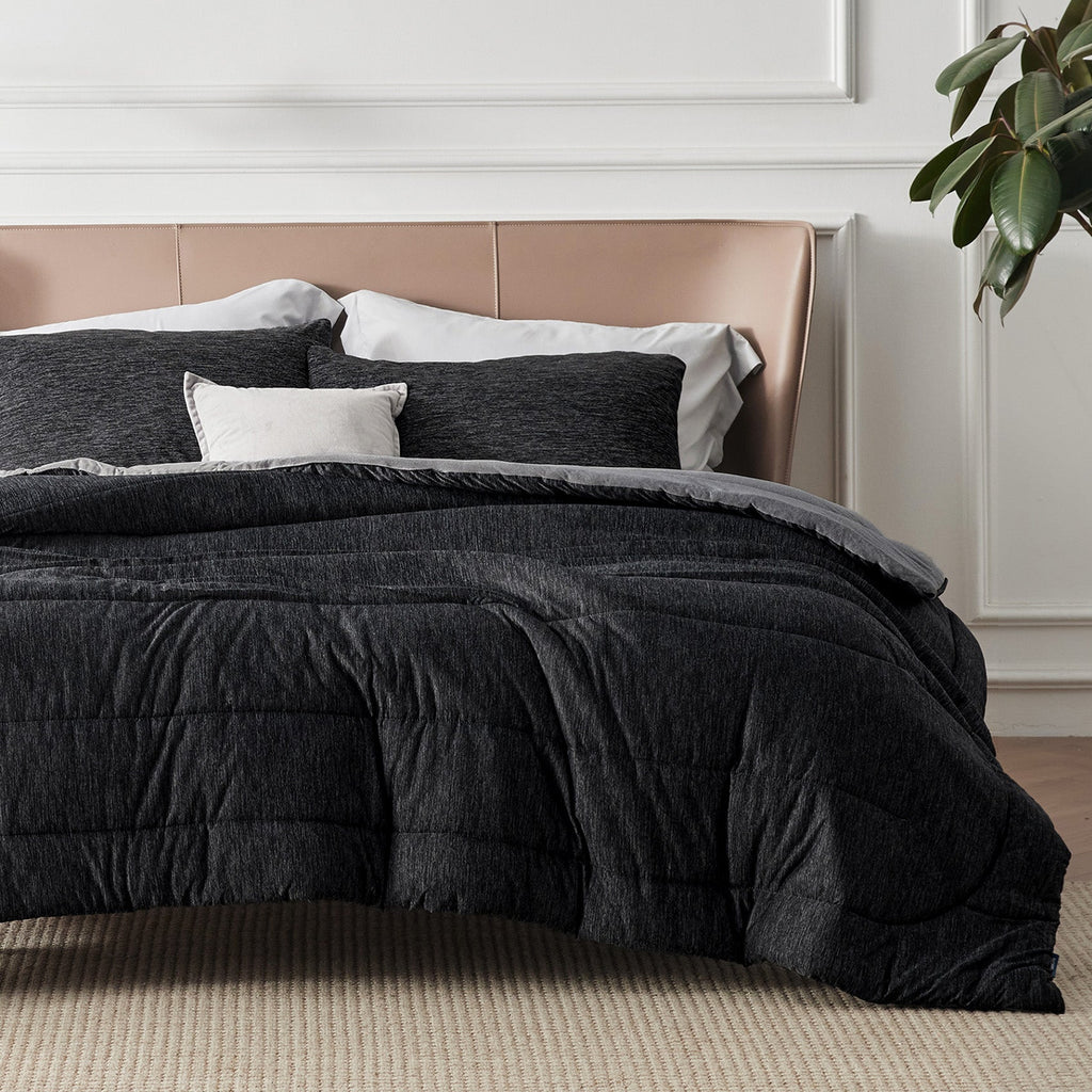 Bed Comforter, Reversible Warm and Cooling Set, Breathable Construction for Year-Round Bedroom Comfort and Restful Sleep image 14