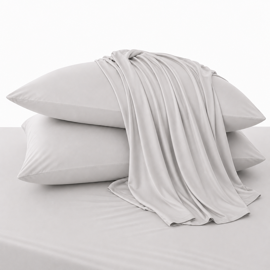Bed Sheet Set, CloudCool Cooling for Everyday Bedroom Comfort and Guest Rooms, 5 Sizes and 9 Colors image 15