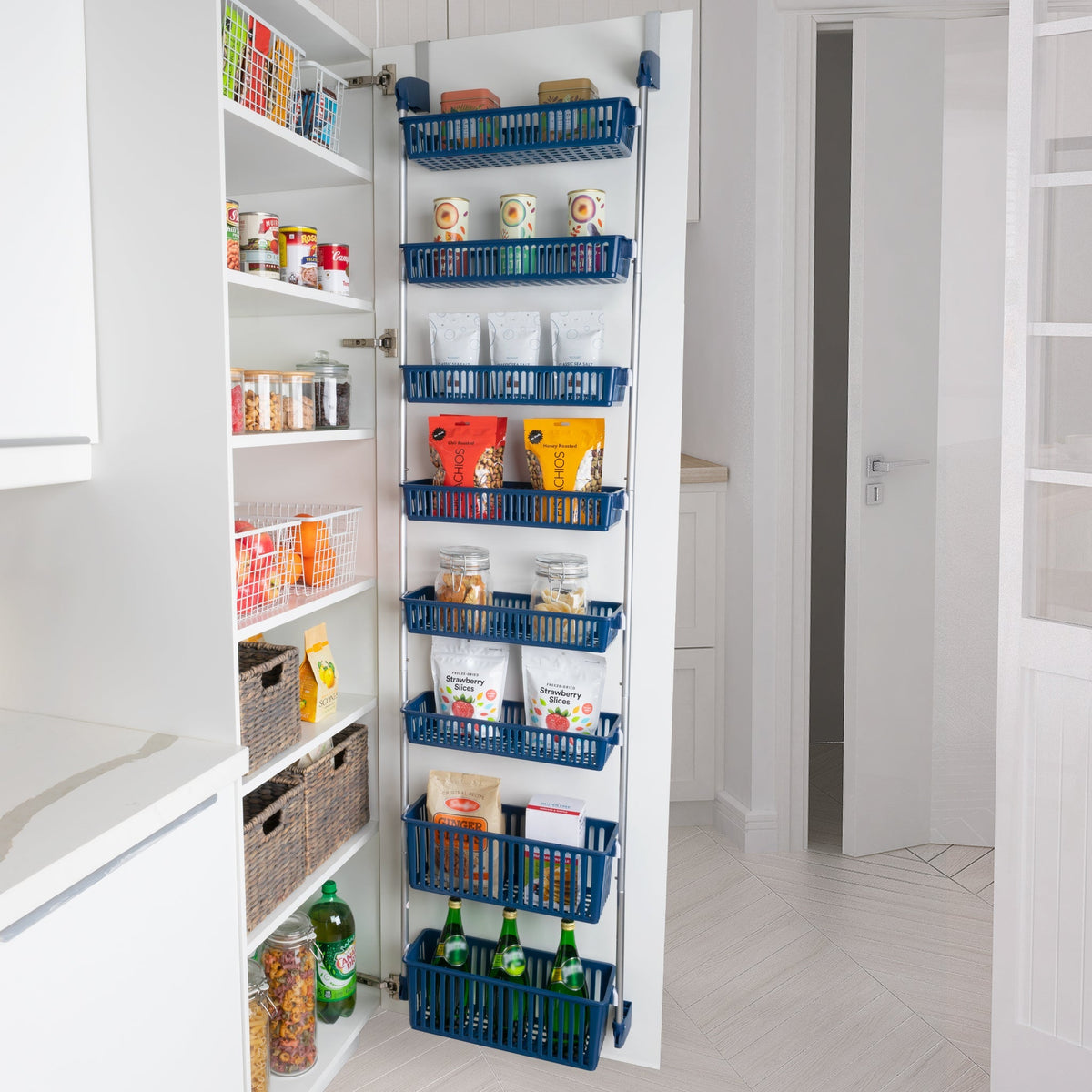 Home Storage Organizer, Over Door Pantry Multiple Sizes for Closets, Shelves and Everyday Organization, 3 Sizes and 5 Colors image 15
