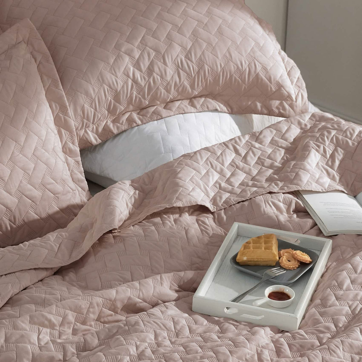 Cozy Throw Blanket, Basket weave Quilt Set, Lightweight Design for Living Rooms, Bedrooms and Everyday Lounging, 6 Sizes and 17 Colors image 15