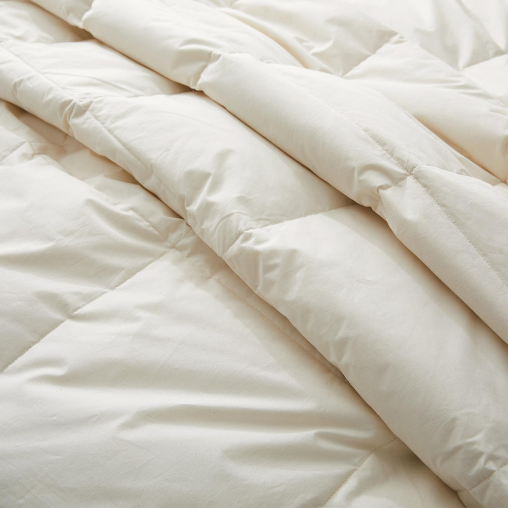 Down & Feather Comforter, Lightweight Organic Cotton for Everyday Bedding and Comfortable Sleep, 3 Sizes and 3 Colors image 15