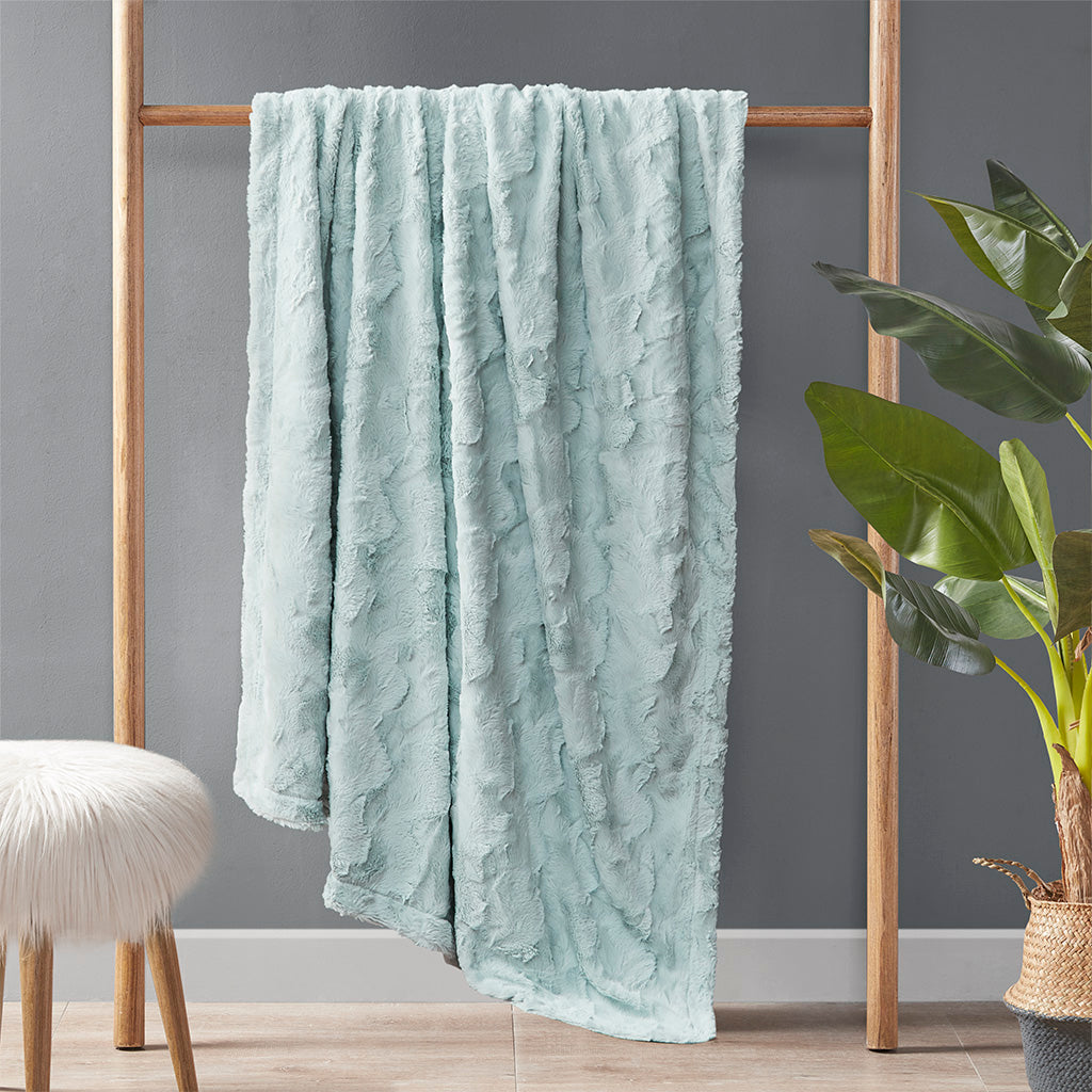Cozy Throw Blanket, Zuri Oversized Faux Fur, Machine-Washable Care for Sofas, Beds and Relaxing at Home, 10 Color Options image 15