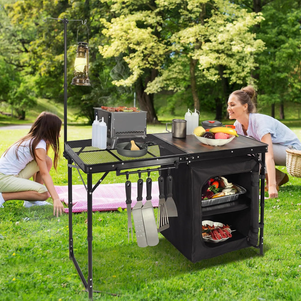 Home Storage Organizer, Portable Camping Kitchen Table with, Lightweight Design for Bedrooms, Laundry Rooms and Living Spaces image 15