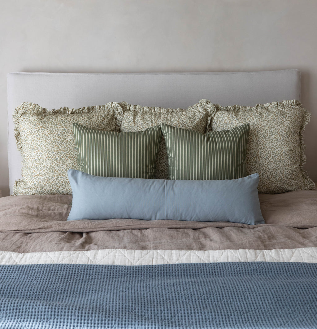 Decorative Pillow Cover, Meadow Ruffle 18" 22" 26" 12x20", Machine-Washable Care for Sofas, Beds and Living Room Accents, 5 Size Options image 15