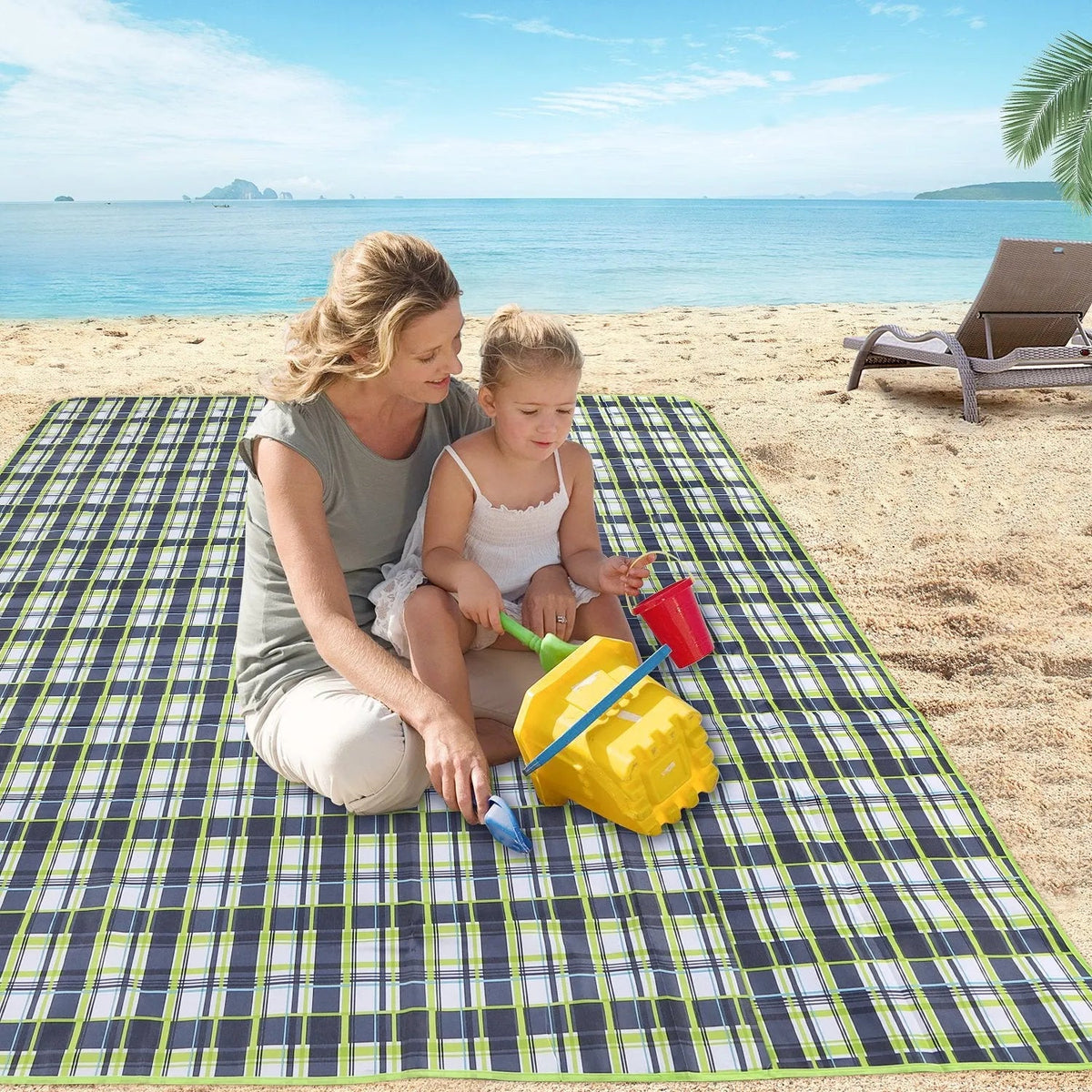 Cozy Throw Blanket, Extra Large Picnic Waterproof Sandproof, Lightweight Design for Sofas, Beds and Relaxing at Home, 2 Sizes and 2 Colors image 15
