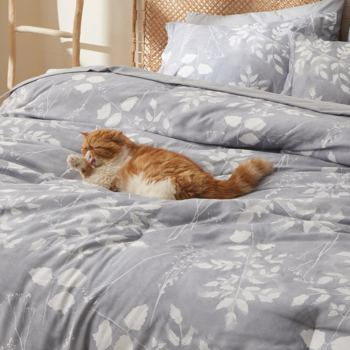 Bed Comforter, Elegant Floral Sets for Everyday Bedding and Comfortable Sleep, 4 Sizes and 15 Colors image 15