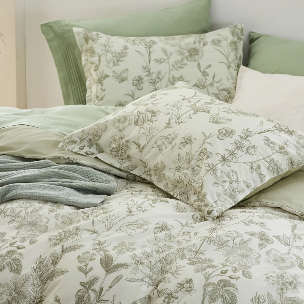 Duvet Cover Set, 100% Cotton Patterned, Breathable Construction for Bedroom Bedding Refresh and Everyday Comfort, 4 Sizes and 9 Colors image 15