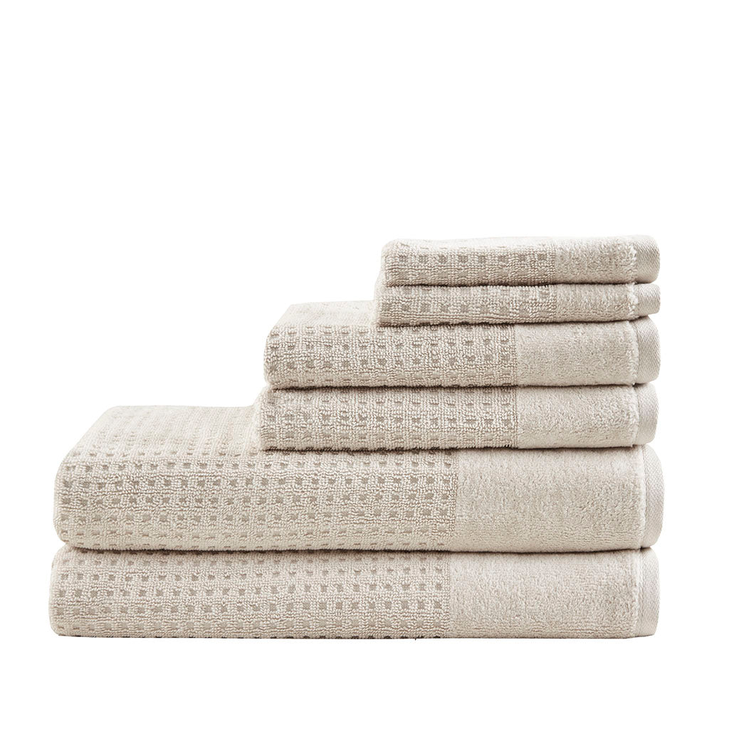 Bath Linen, Spa Waffle Cotton Waffle Jacquard, Lightweight Design, Machine-Washable Care for Home Bathrooms and Everyday Care image 15