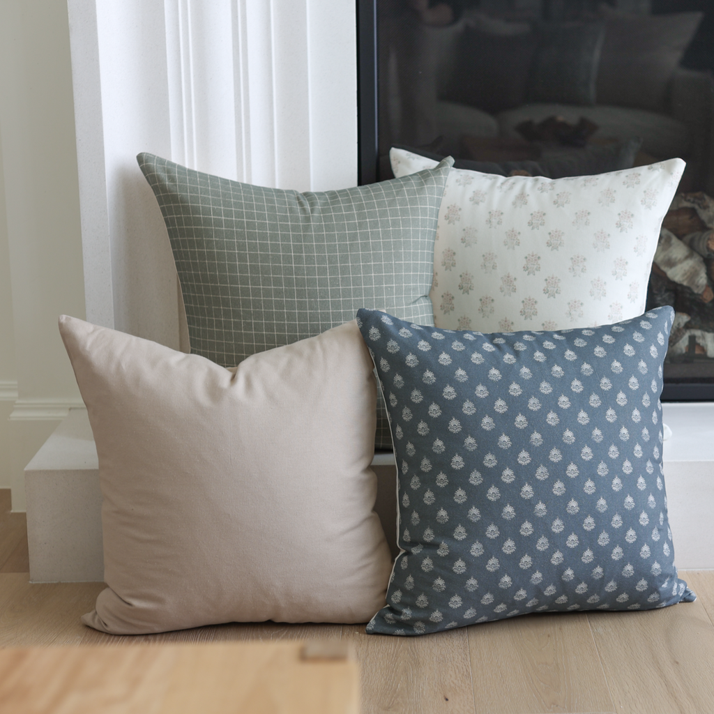 Decorative Pillow Cover, Clay Vintage in Blue 18" 22" 24", Lightweight Design for Bedroom Styling and Living Room Decor, 4 Size Options image 15