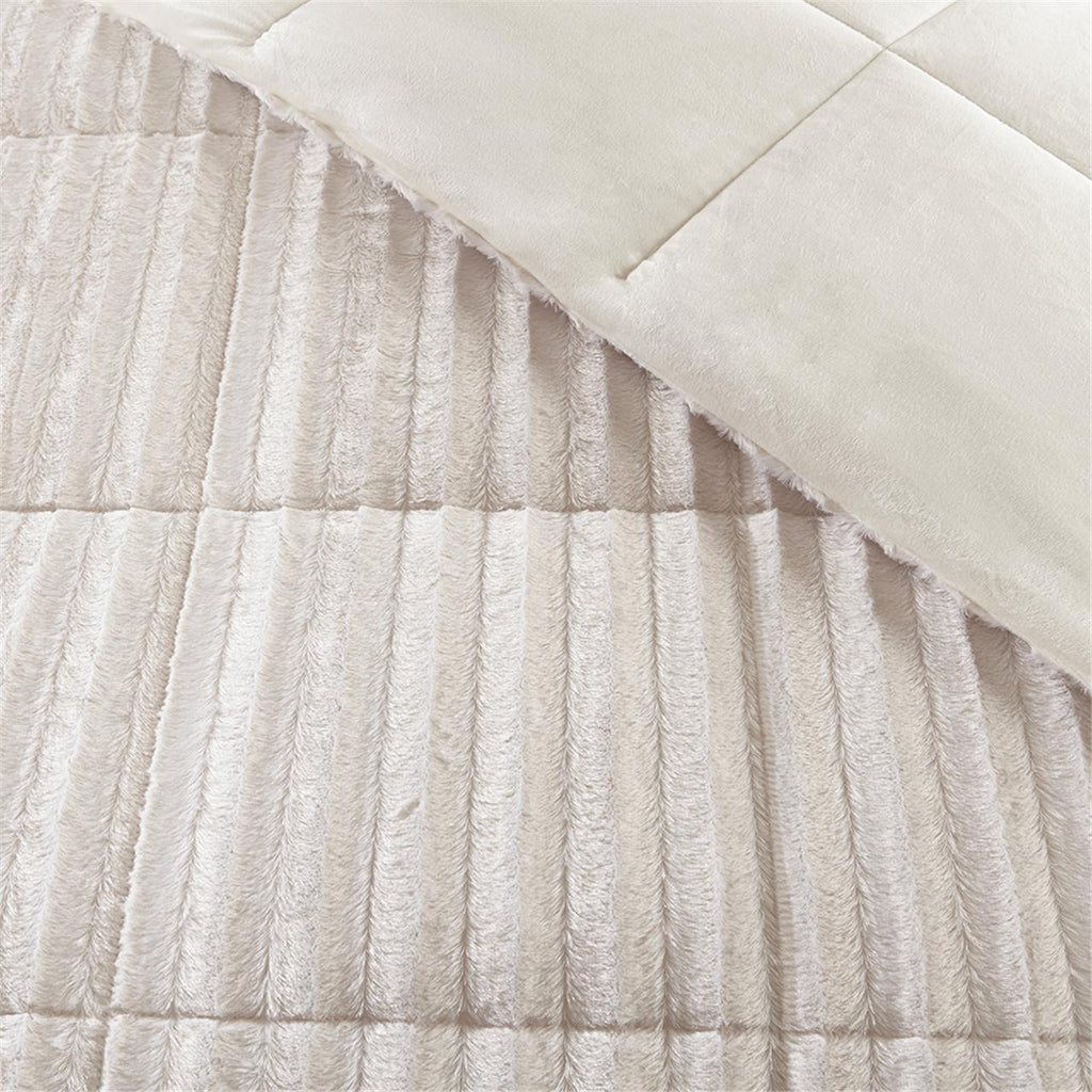 Bed Comforter, Duke Faux Fur Mini Set, Machine-Washable Care, Hypoallergenic Comfort for Everyday Bedding and Comfortable Sleep image 15