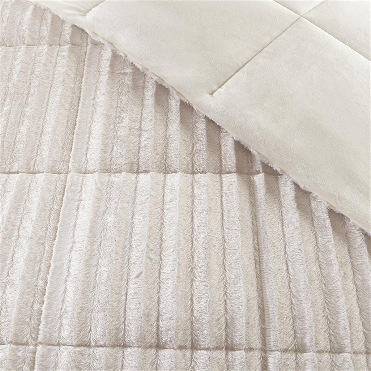 Bed Comforter, Duke Faux Fur Mini Set, Machine-Washable Care, Hypoallergenic Comfort for Everyday Bedding and Comfortable Sleep image 15