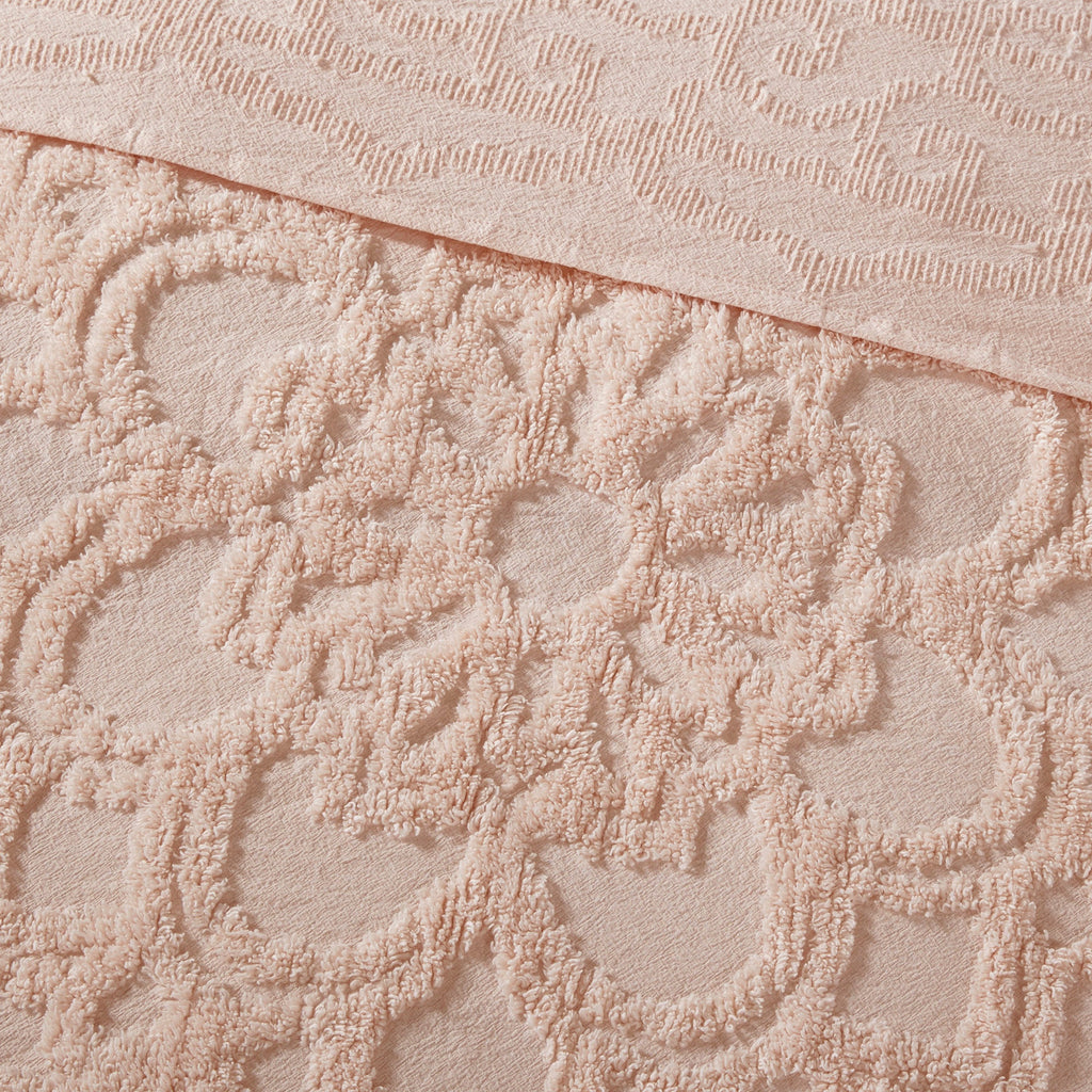 Bed Quilt, Laetitia Tufted Cotton Chenille Medallion, Machine-Washable Care for Bedroom Layering and Everyday Bedding, 3 Size Options image 15