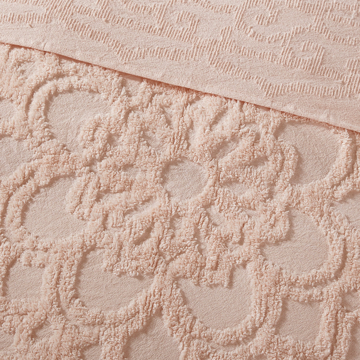Bed Quilt, Laetitia Tufted Cotton Chenille Medallion, Machine-Washable Care for Bedroom Layering and Everyday Bedding, 3 Size Options image 15
