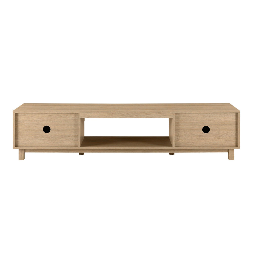 TV Stand, Reema Arundo Scandinavian Reeded for Television Displays, Consoles and Organized Living Spaces, 2 Sizes and 2 Colors image 15