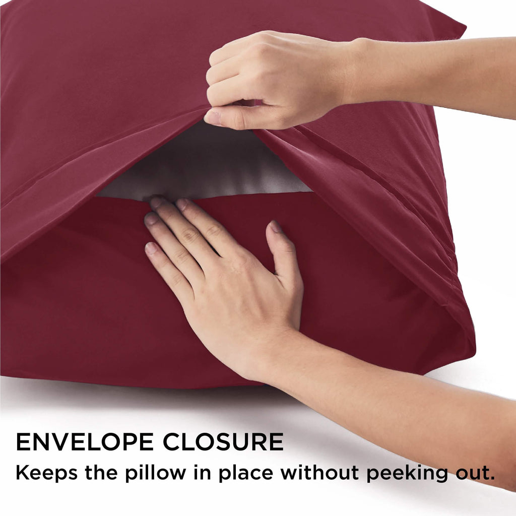 Decorative Pillow Sham, Fade and Stain Resistant Microfiber for Guest Rooms, Headboards and Everyday Bedroom Decor, 4 Sizes and 18 Colors image 15