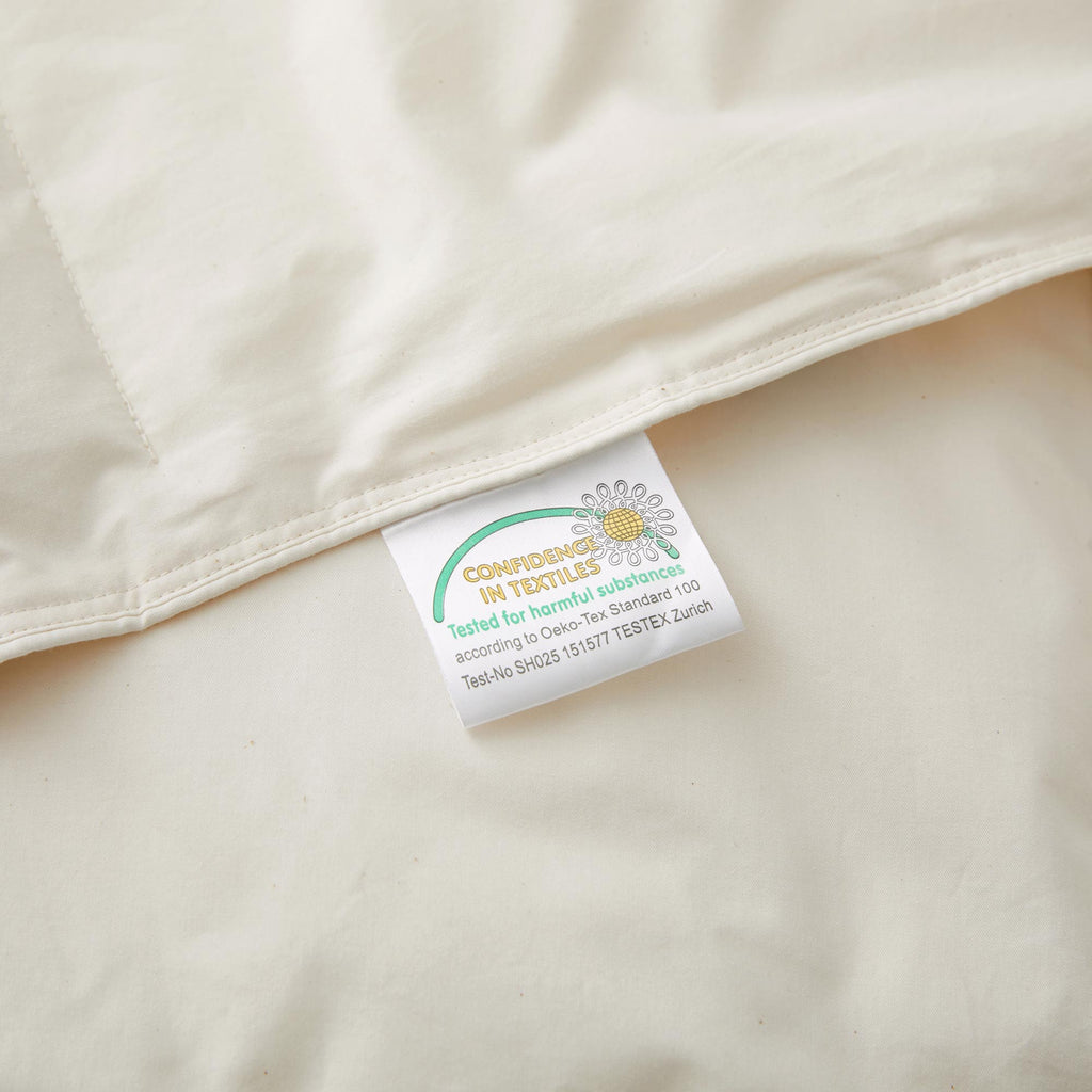 Down & Feather Comforter, Lightweight Organic Cotton for Everyday Bedding and Comfortable Sleep, 3 Sizes and 3 Colors image 16