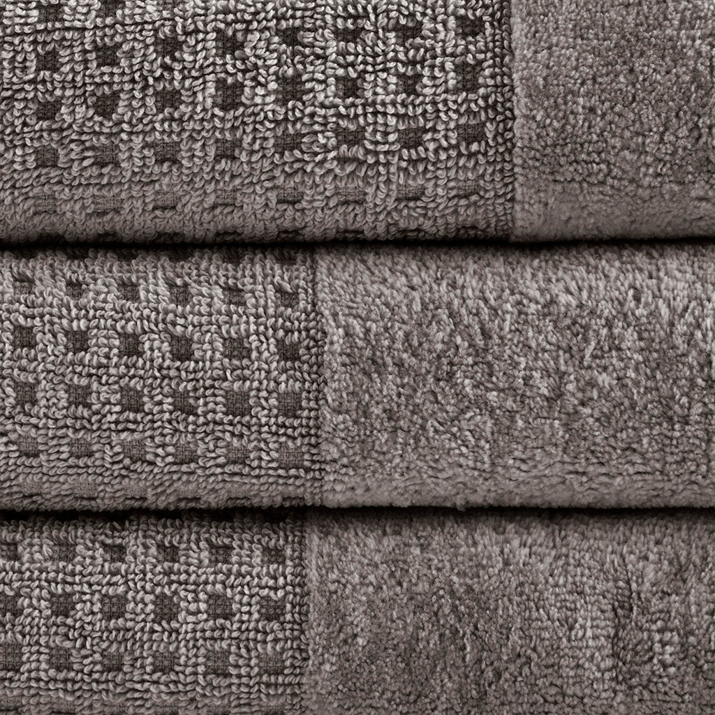 Bath Linen, Spa Waffle Cotton Waffle Jacquard, Lightweight Design, Machine-Washable Care for Home Bathrooms and Everyday Care image 16