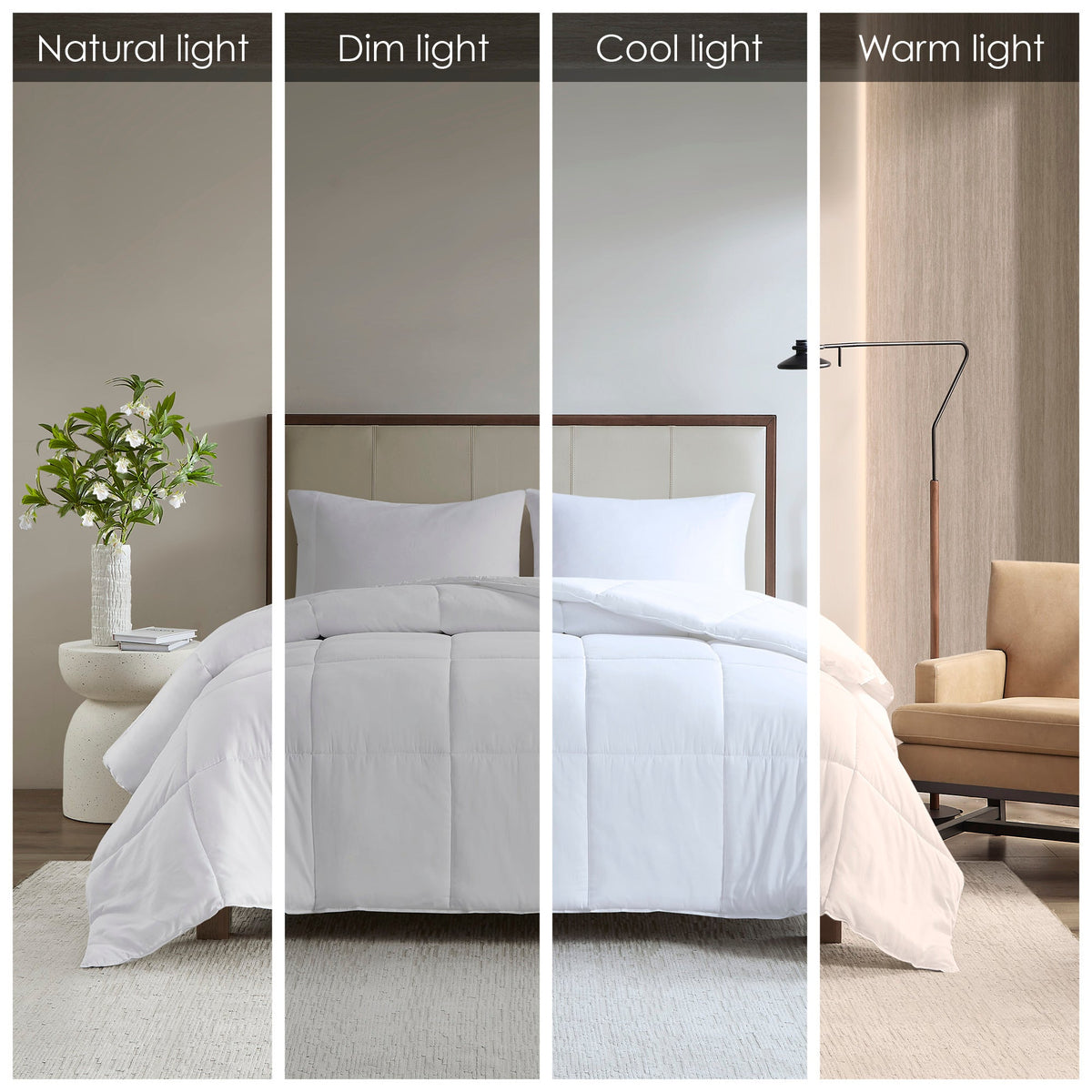Down Alternative Comforter, Winfield 300 Thread Count Cotton Shell, Machine-Washable Care for Everyday Bedding and Comfortable Sleep image 16