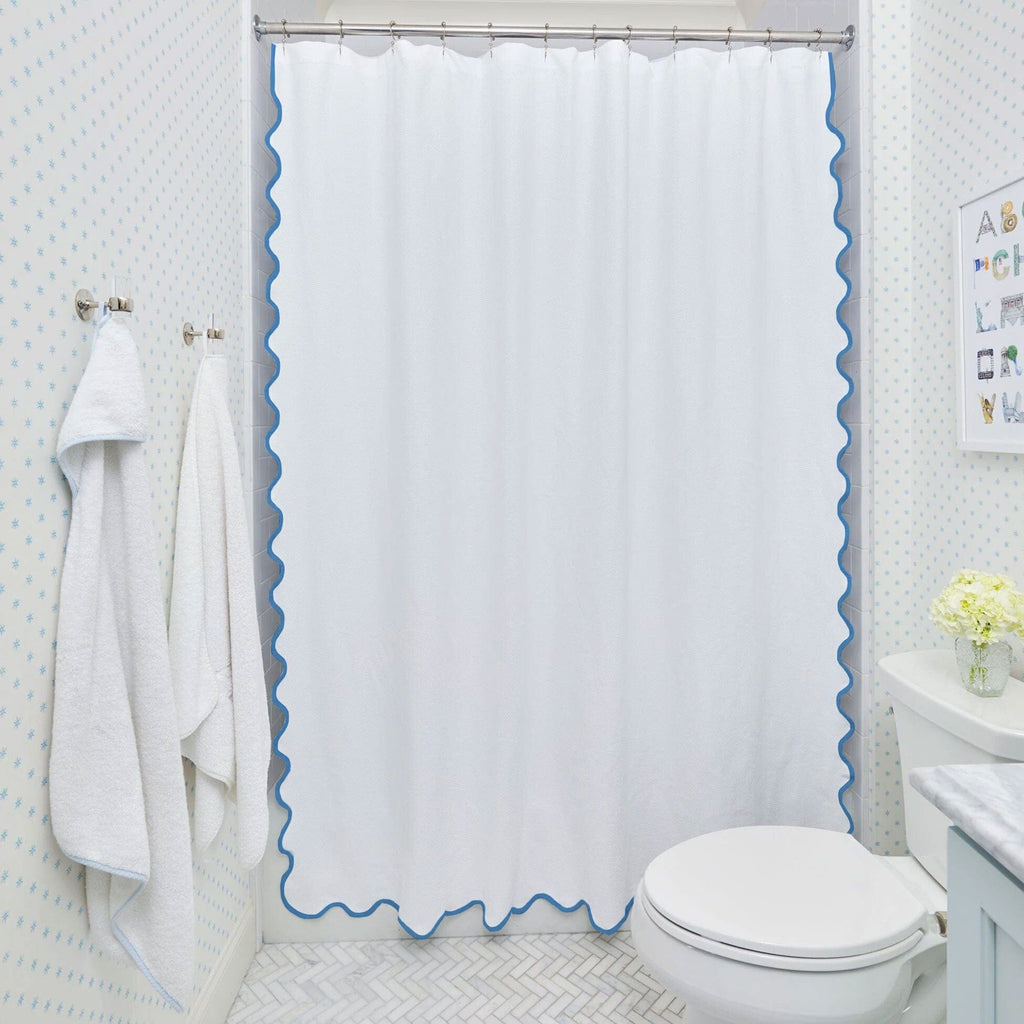 Shower Curtain, Scallop for Shower Areas, Bathroom Privacy and Everyday Bath Decor, 2 Sizes and 2 Colors image 16