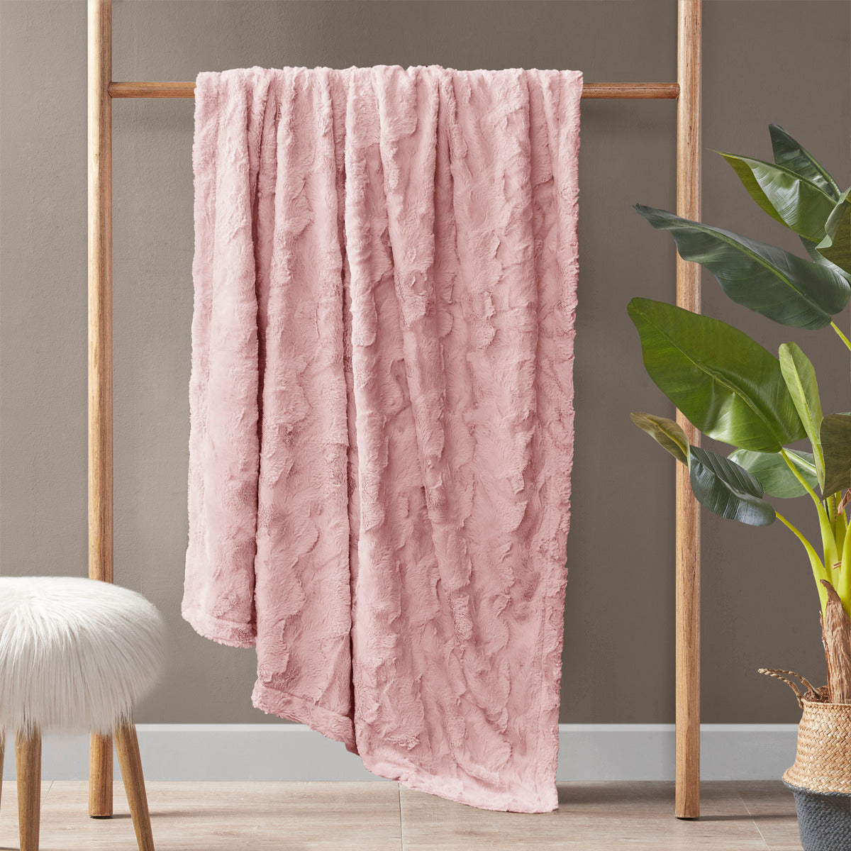Cozy Throw Blanket, Zuri Oversized Faux Fur, Machine-Washable Care for Sofas, Beds and Relaxing at Home, 10 Color Options image 16