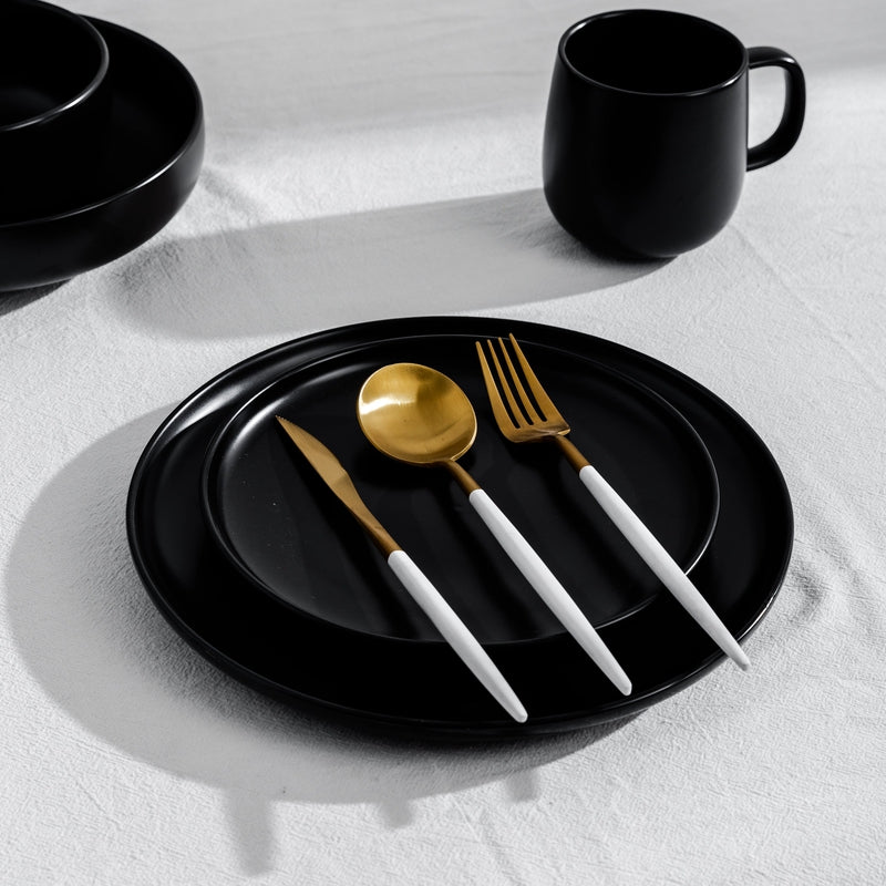 Dinnerware, Minimalist Salad Plate for Everyday Meals and Table Settings, 4 Sizes and 5 Colors image 16