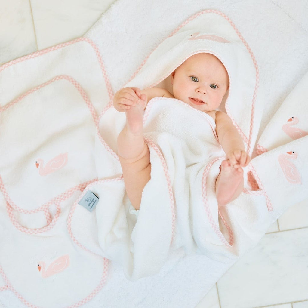 Bath Linen, Baby Hooded Towel, Organic Cotton Shell for Daily Bathroom Routines and Guest Baths, 18 Color Options image 16