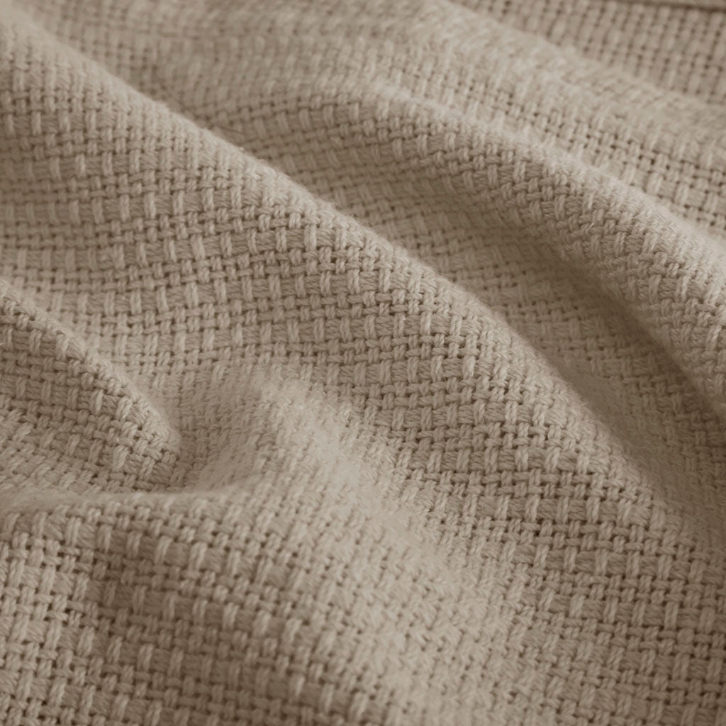 Cozy Throw Blanket, Freshspun Basketweave Cotton, Lightweight Design for Living Rooms, Bedrooms and Everyday Lounging, 3 Sizes and 7 Colors image 16