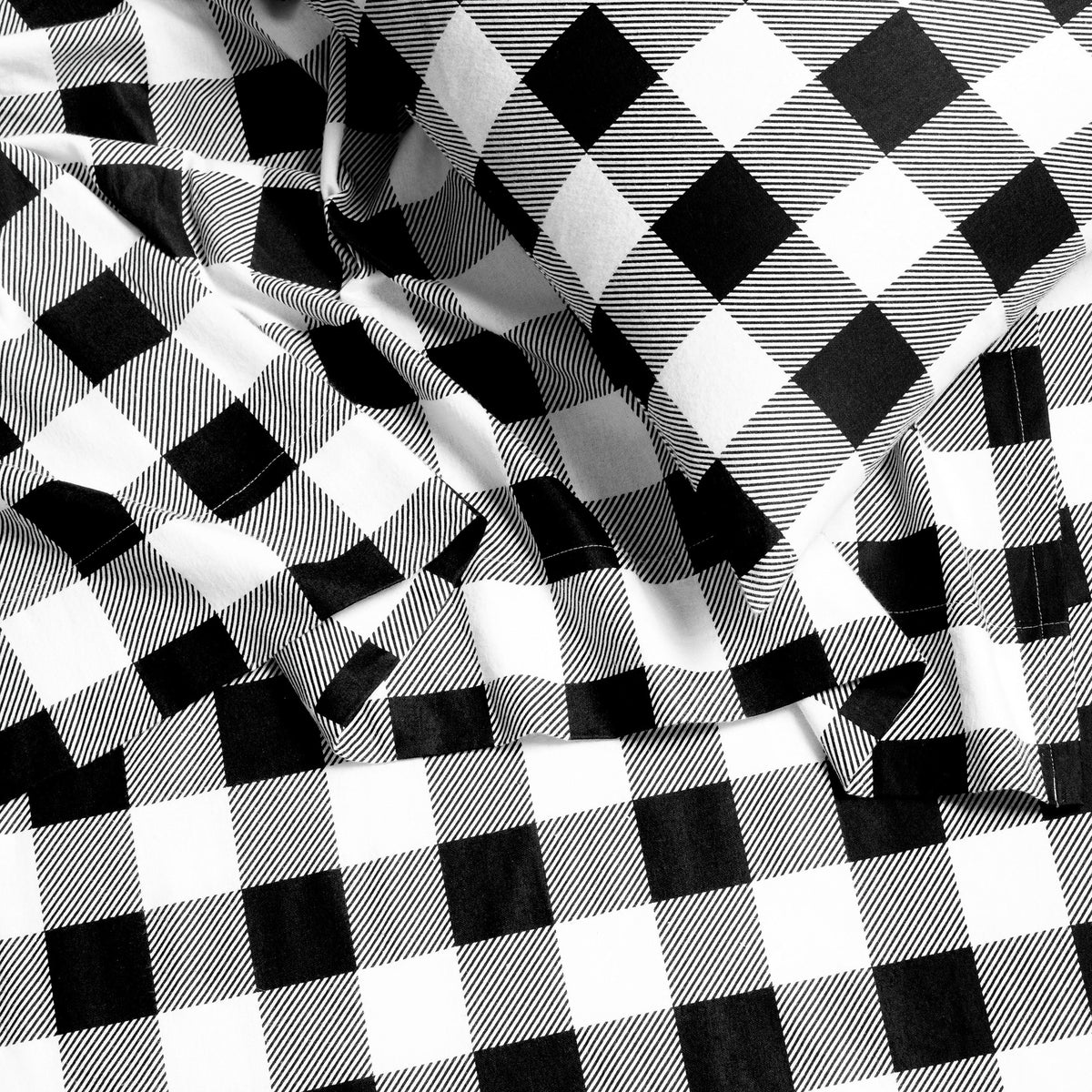 Bed Sheet Set, Cotton Flannel Prints for Master Bedrooms, Guest Beds and Daily Use, 7 Sizes and 30 Colors image 16