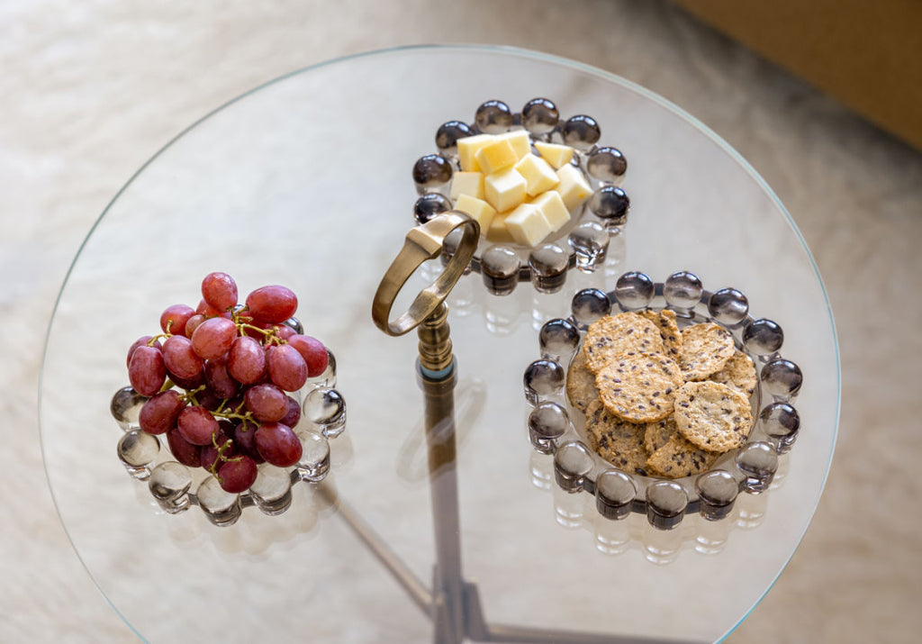 Candle Holder, BUBBLE DISH Large for Dining Tables, Candle Arrangements and Home Decor, 2 Sizes and 3 Colors image 16