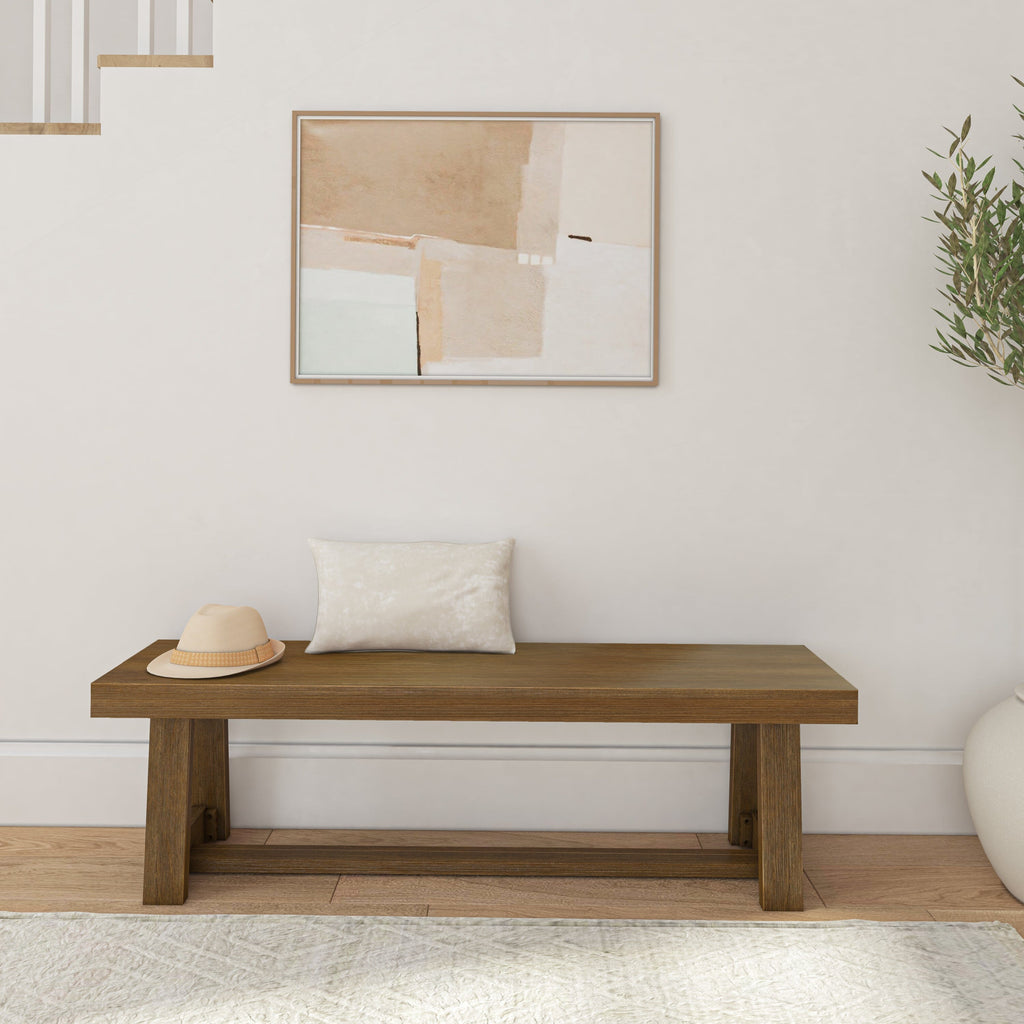 Dining Bench, Classic 60" for Dining Tables, Family Meals and Kitchen Seating, 4 Color Options image 16