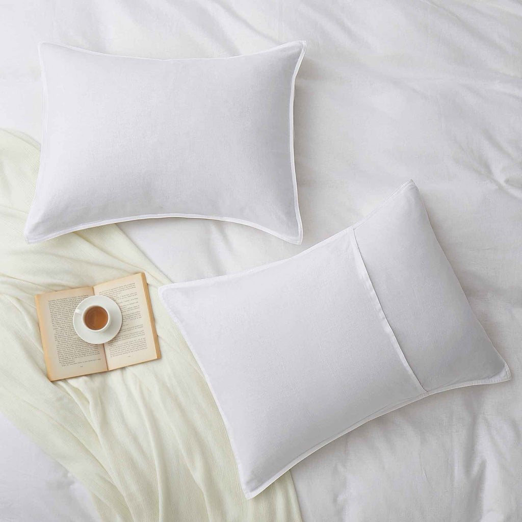 Duvet Cover Set, Linen Cotton Blend, Breathable Construction, Machine-Washable Care for Bedroom Bedding Refresh and Everyday Comfort image 16