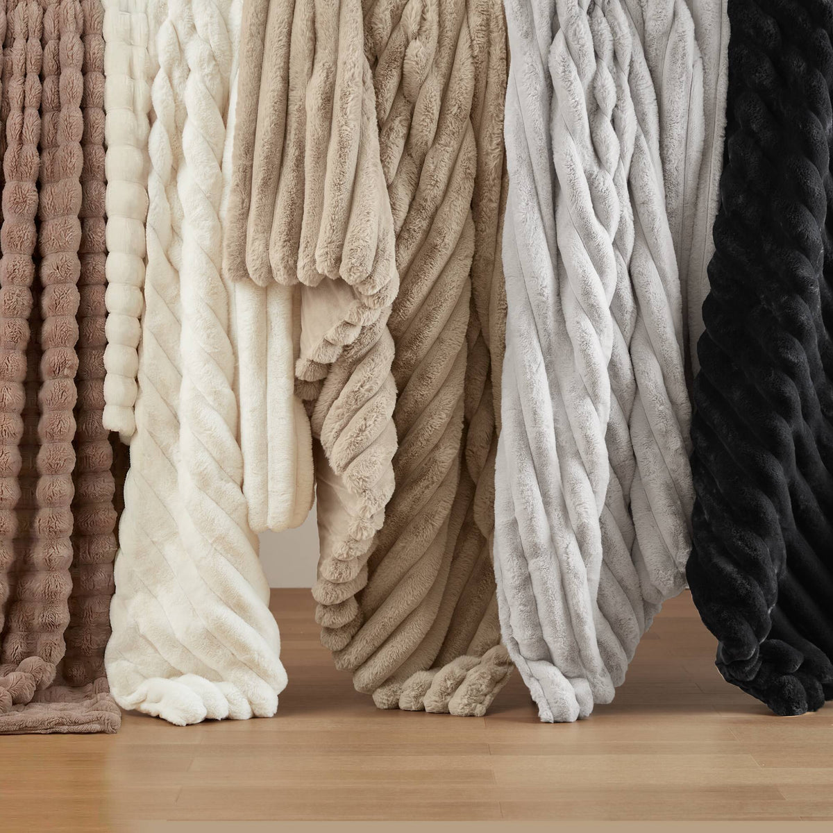 Bed Comforter, Jasmine Ultrasoft Faux Fur Ribbed Set, Lightweight Design for Year-Round Bedroom Comfort and Restful Sleep image 16