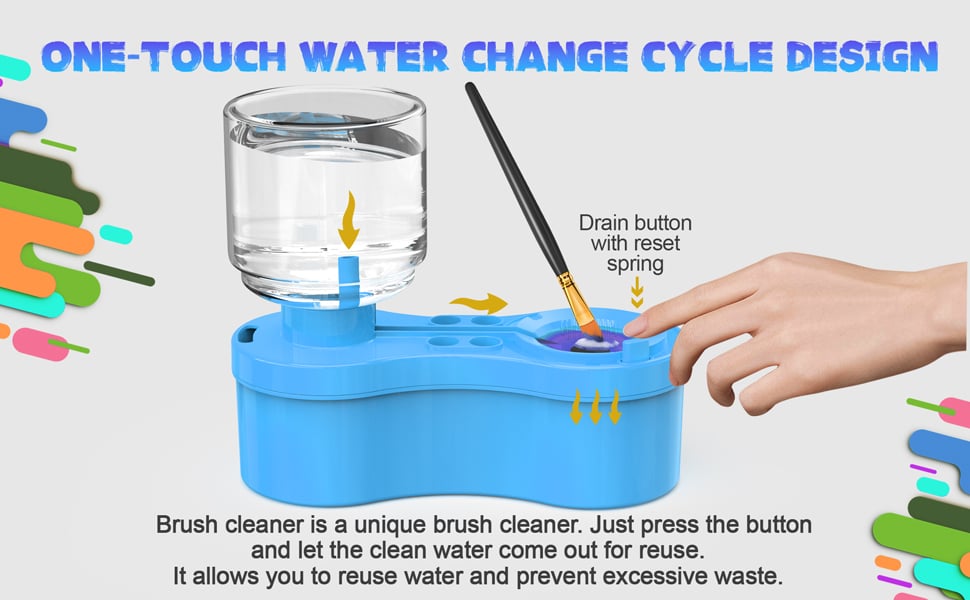 Drinkware, 🎨🔥Universal Crafts Paint Brush Cleaner Rinse, Lightweight Design for Kitchen Tables, Workspaces and Daily Hydration image 16