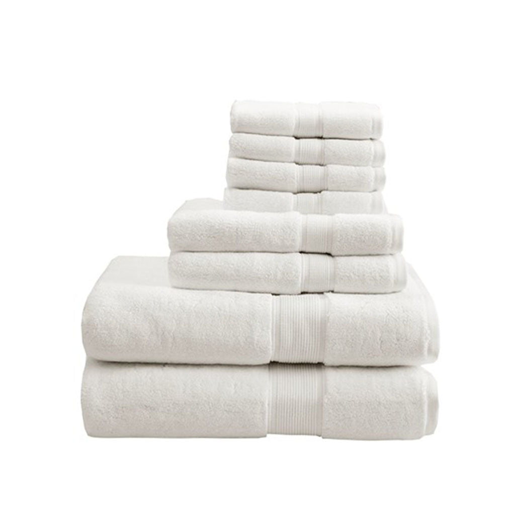 Bath Linen, 800GSM Premium Long Staple Cotton 8 Piece, Machine-Washable Care for Home Bathrooms and Everyday Care, 26 Color Options image 16