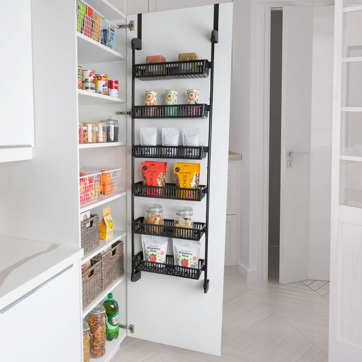 Home Storage Organizer, Over Door Pantry Multiple Sizes for Closets, Shelves and Everyday Organization, 3 Sizes and 5 Colors image 16