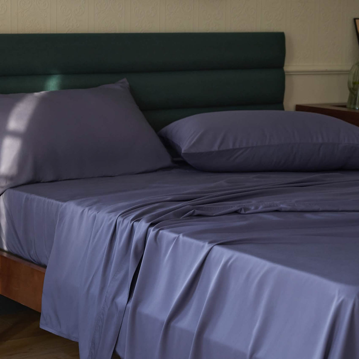 Bed Sheet Set, Rayon Derived from Bamboo, Cooling Comfort, Breathable Construction for Everyday Bedroom Comfort and Guest Rooms image 16